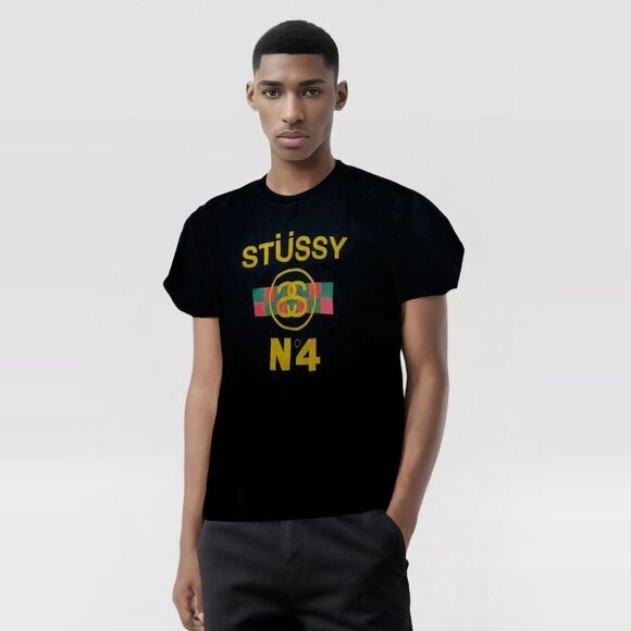 Vintage STUSSY No. 4 Tee - Picture 1 of 5